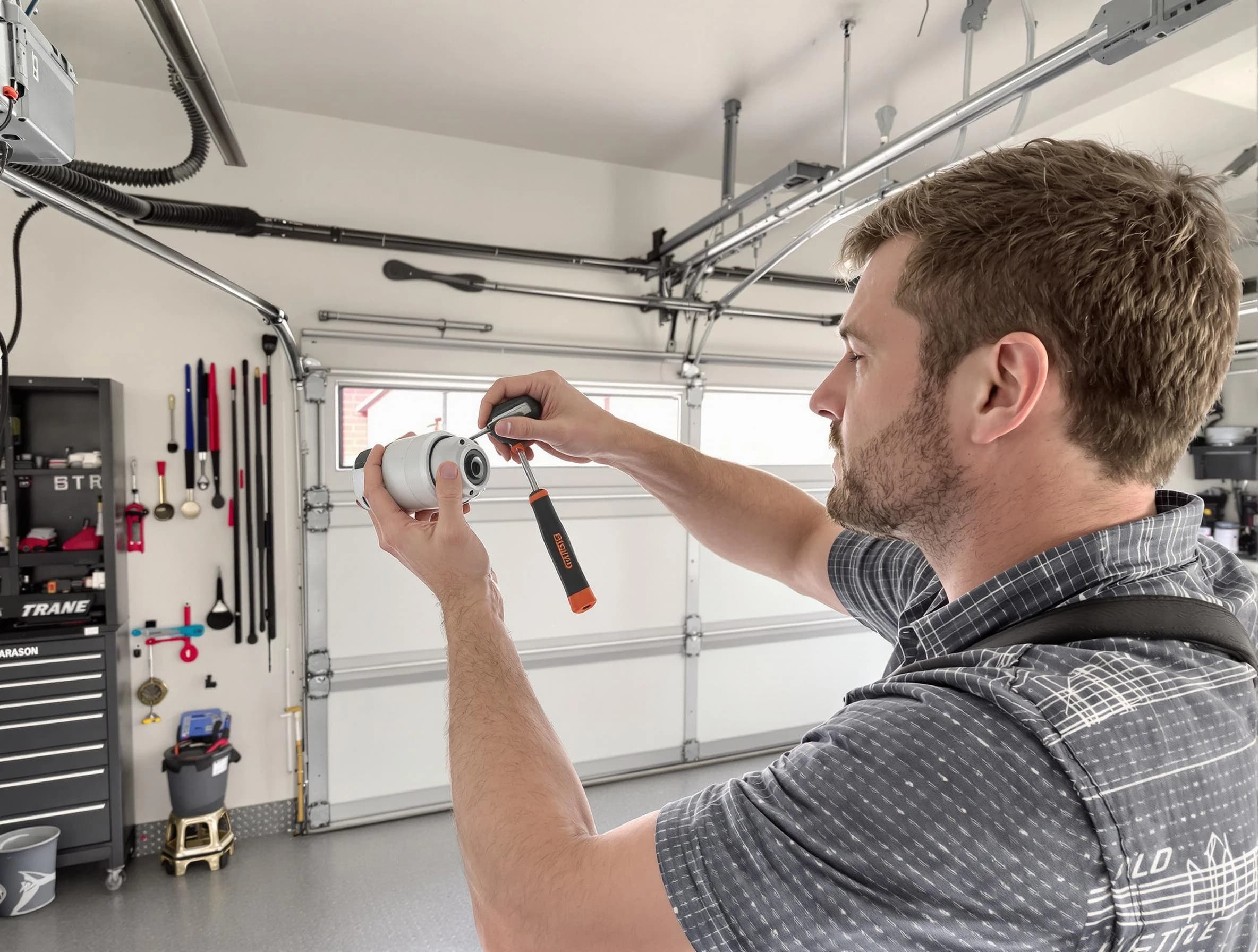 Garage door opener repair service by Centerville Garage Door Repair in Centerville