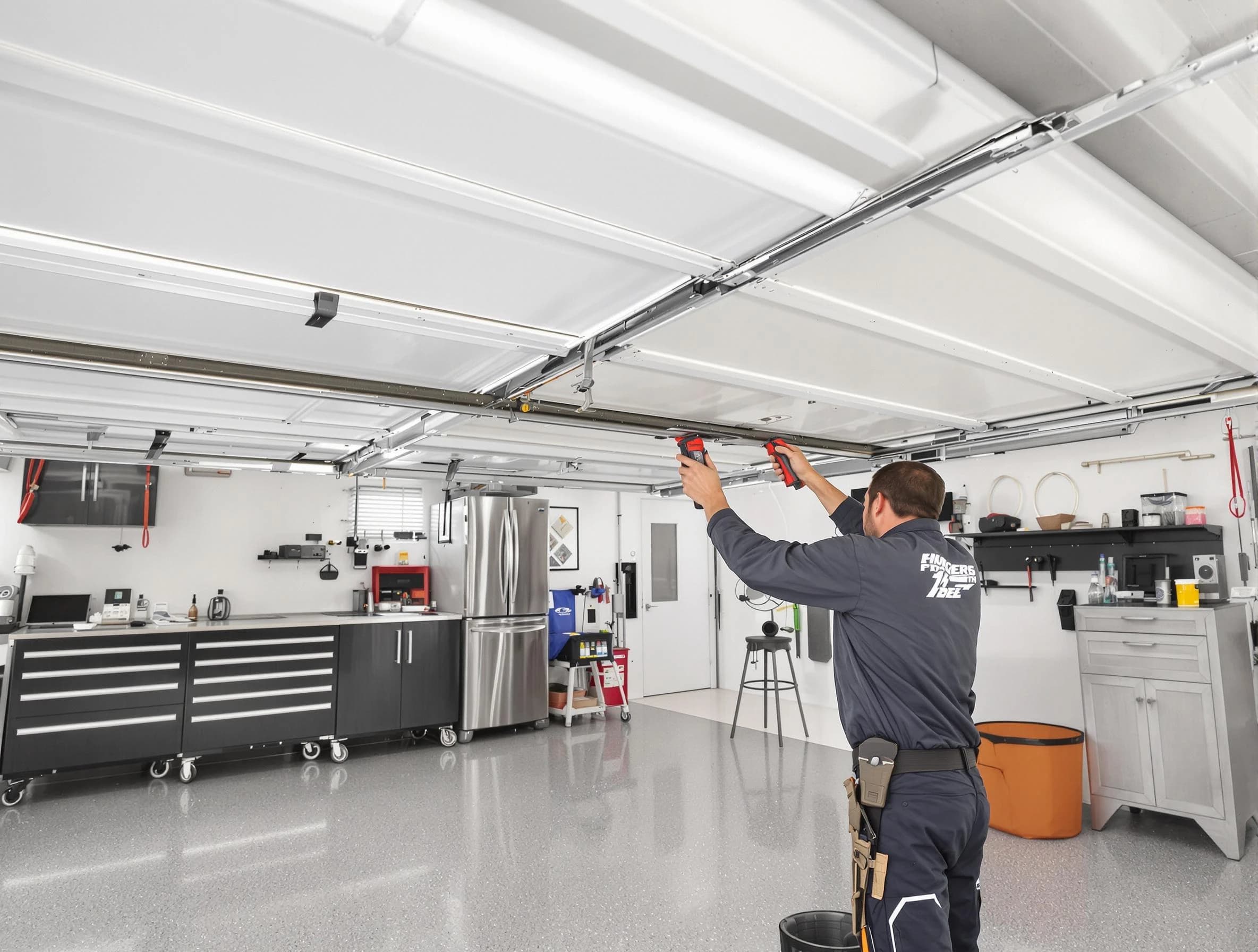 Overhead garage door repair service by Centerville Garage Door Repair in Centerville