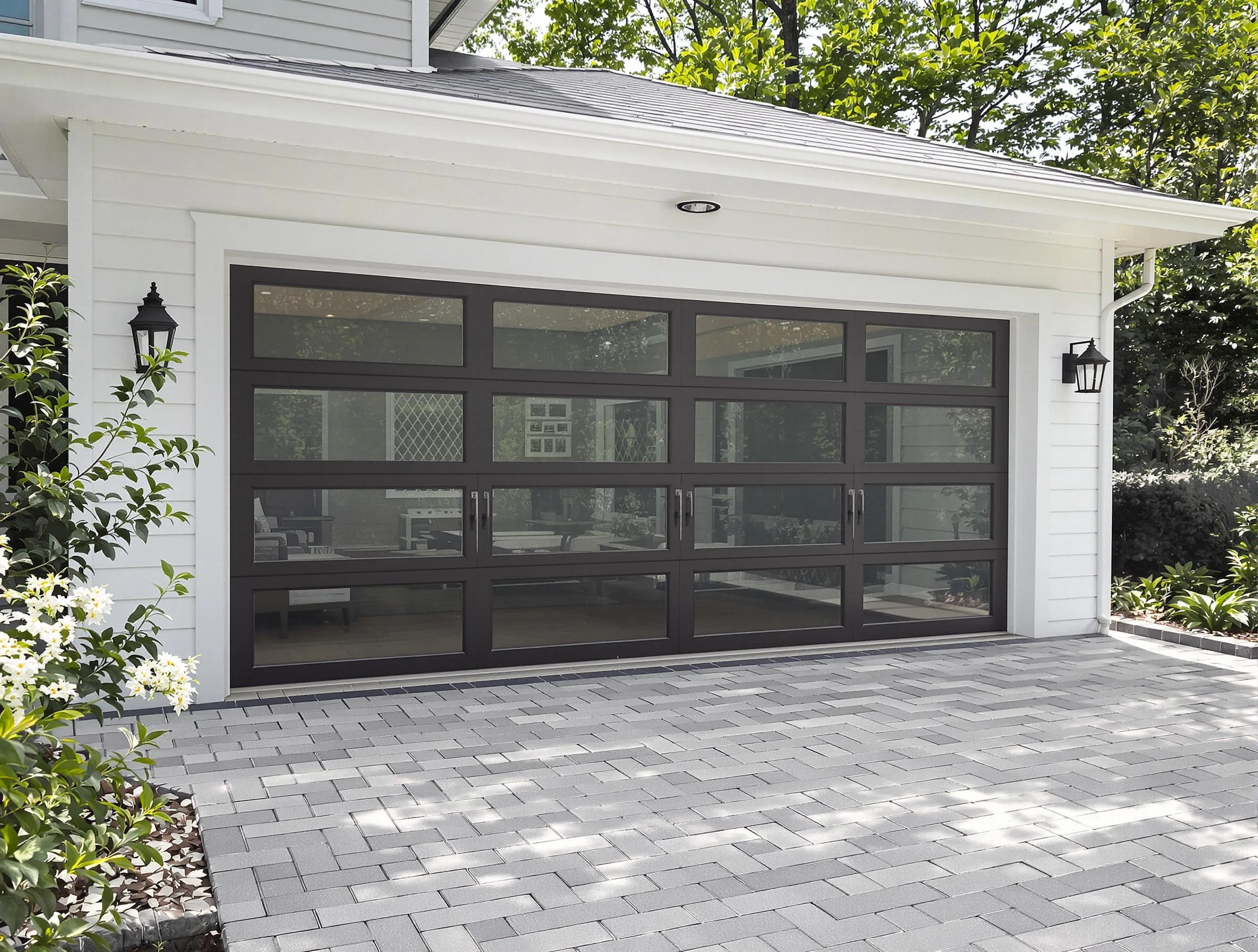 Centerville Garage Door Repair design specialist presenting custom garage door options to Centerville homeowner