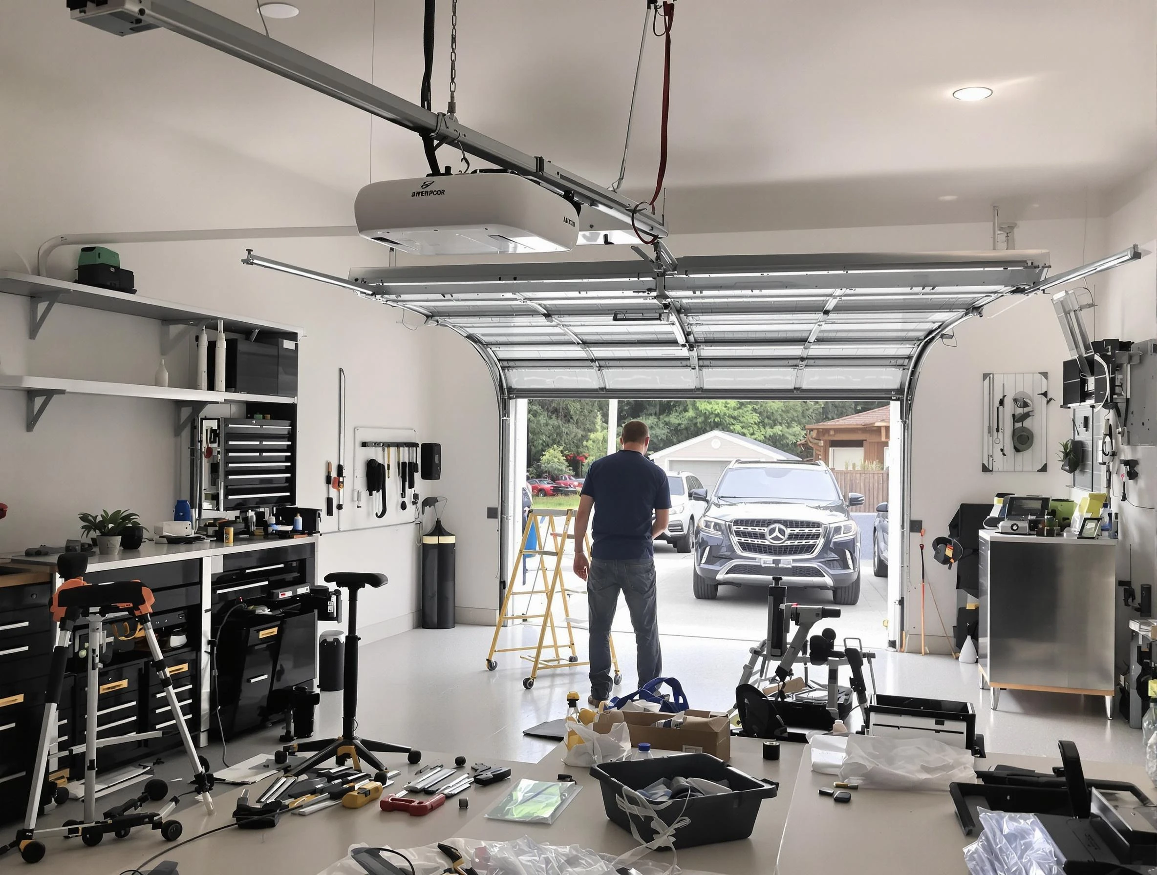 Garage door opener installation by Centerville Garage Door Repair in Centerville