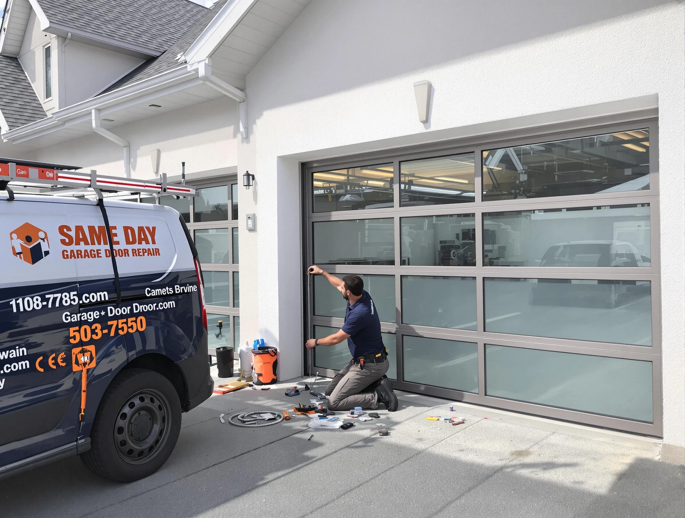 Same-day garage door repair service by Centerville Garage Door Repair in Centerville